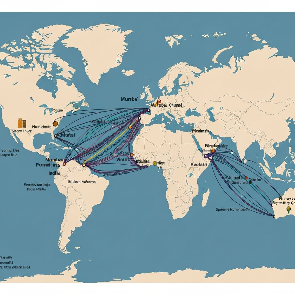 Global Export Routes from India